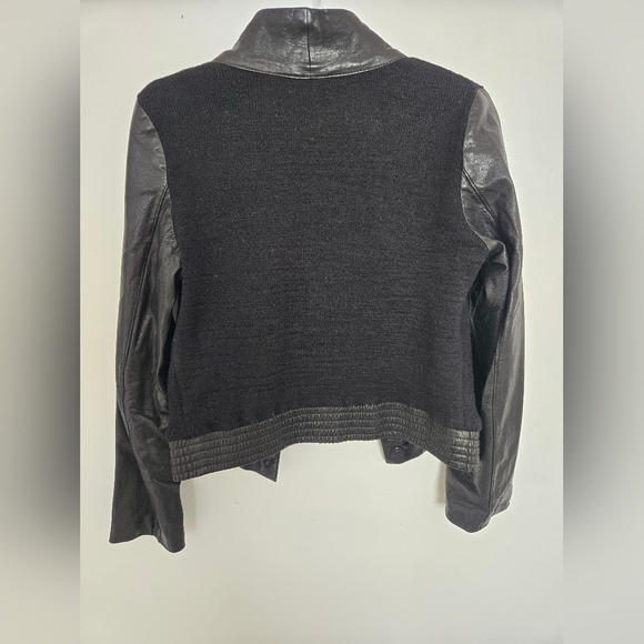 Kenneth Cole Black Leather 3 in 1 zip Leather jacket, vest and bomber | Medium - Picture 6 of 12